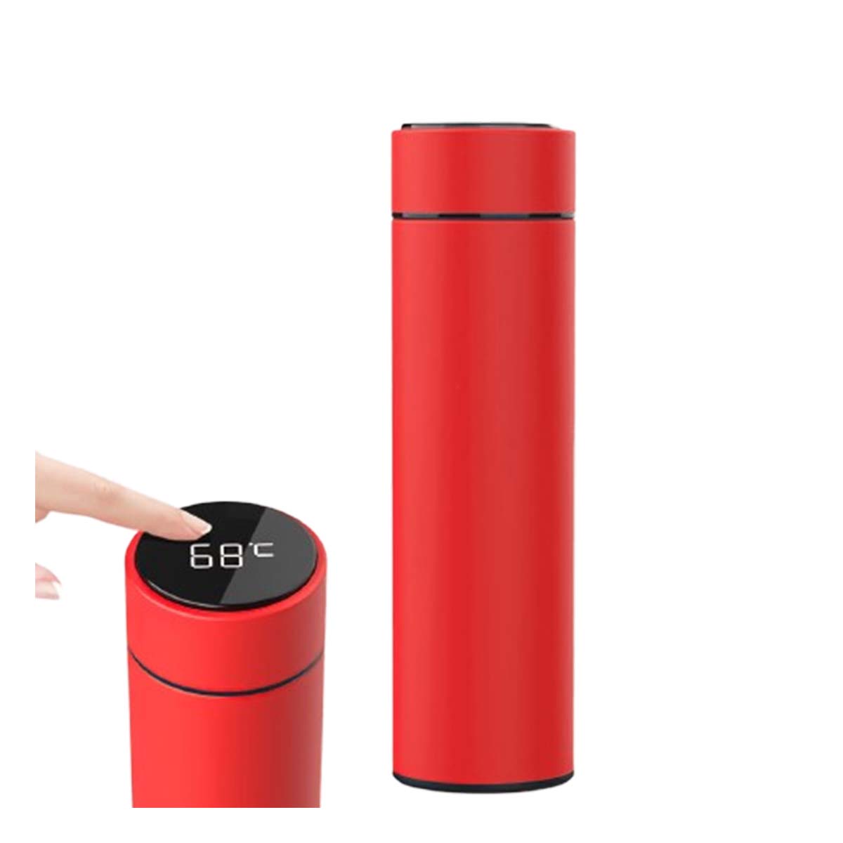 TOMATODO CON CAPACIDAD MEDIANA 500 ML ROJO Y+REGALO AGENDITA - 1