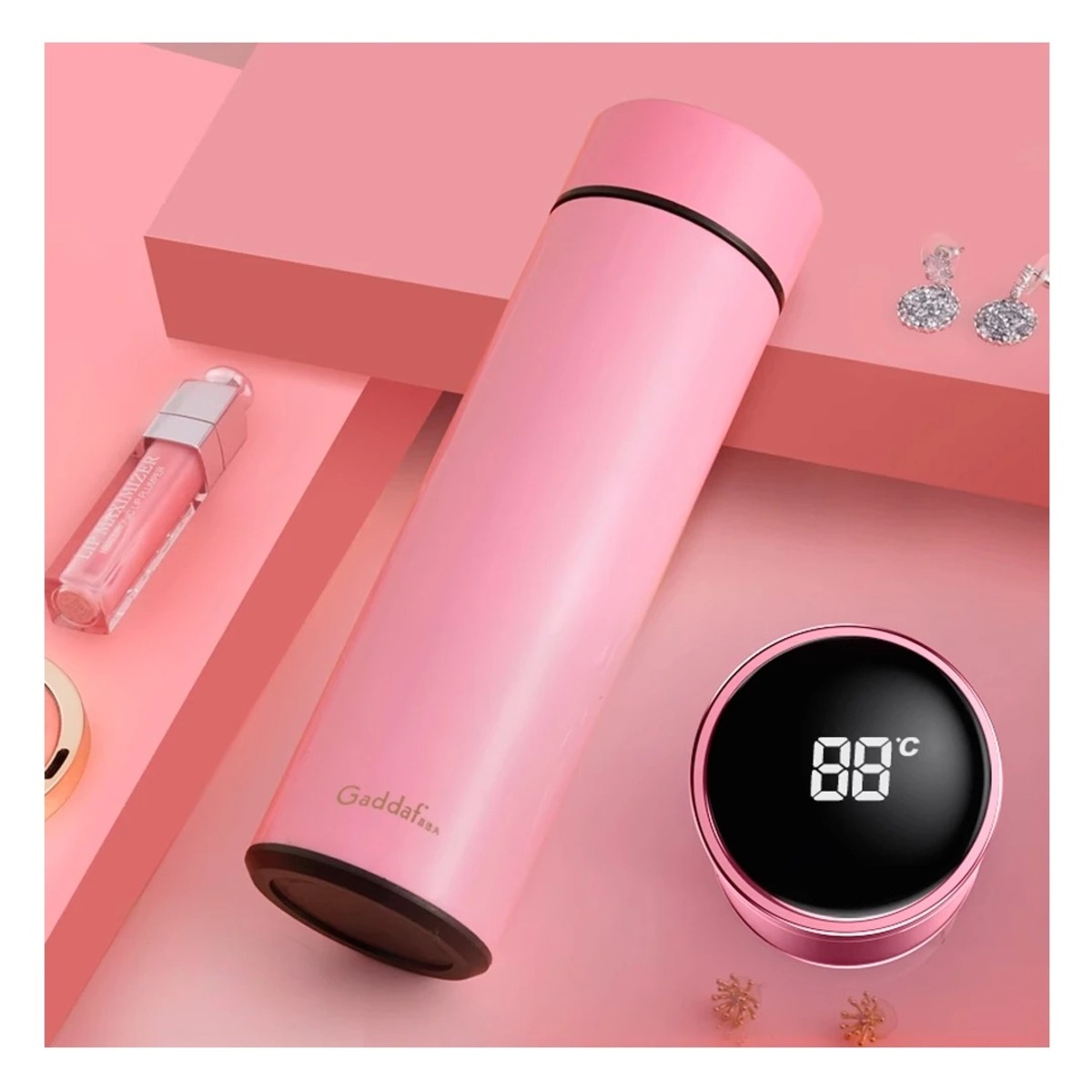 TOMATODO TERMICO CON FUNCION EN ROSADO Y+GIFT STICKERS - 4