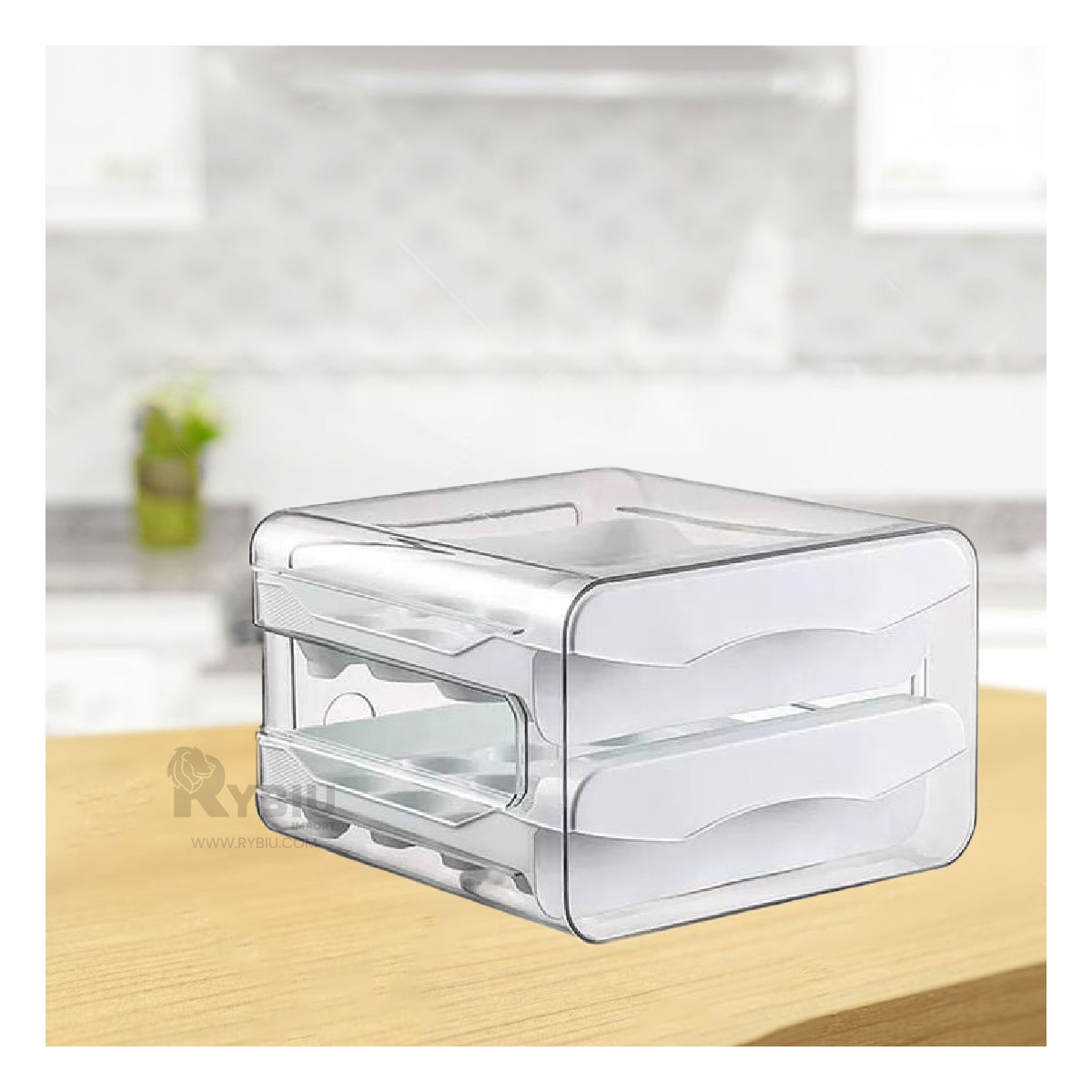 ENVASE DURADERO DE COCINA EN BLANCO Y+BANDERITAS ADHESIVAS - 1