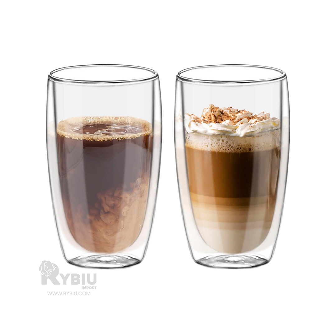 TAZA UTIL SIN ASA DE DOBLE CAPA 400ML RYBIU 560 +BANDERITAS ADHESIVAS - 3