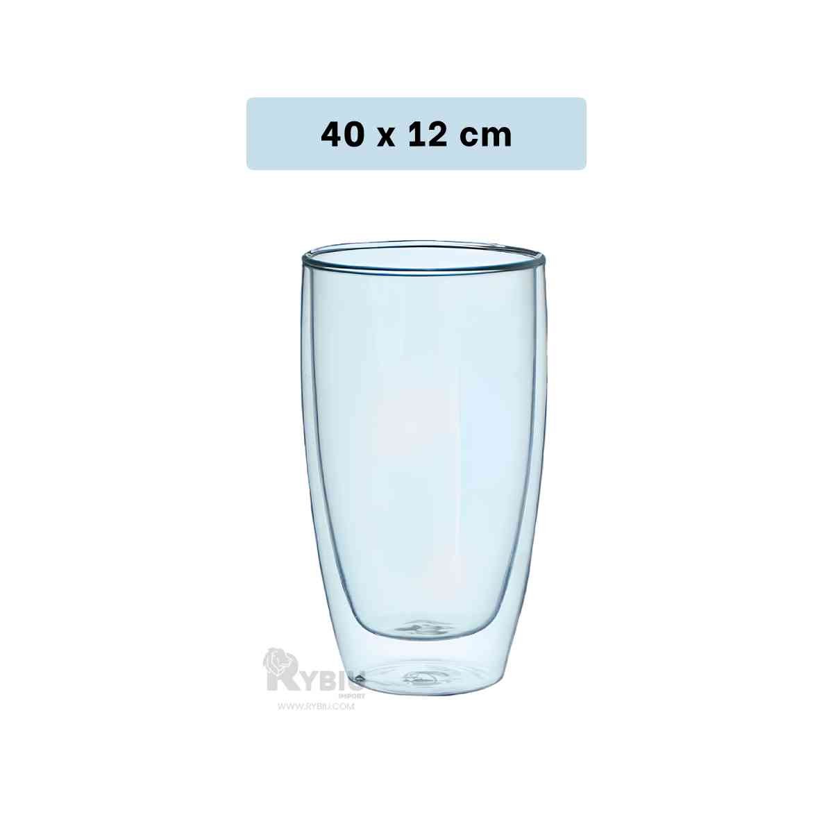 TAZA UTIL SIN ASA DE DOBLE CAPA 400ML RYBIU 560 +BANDERITAS ADHESIVAS - 5