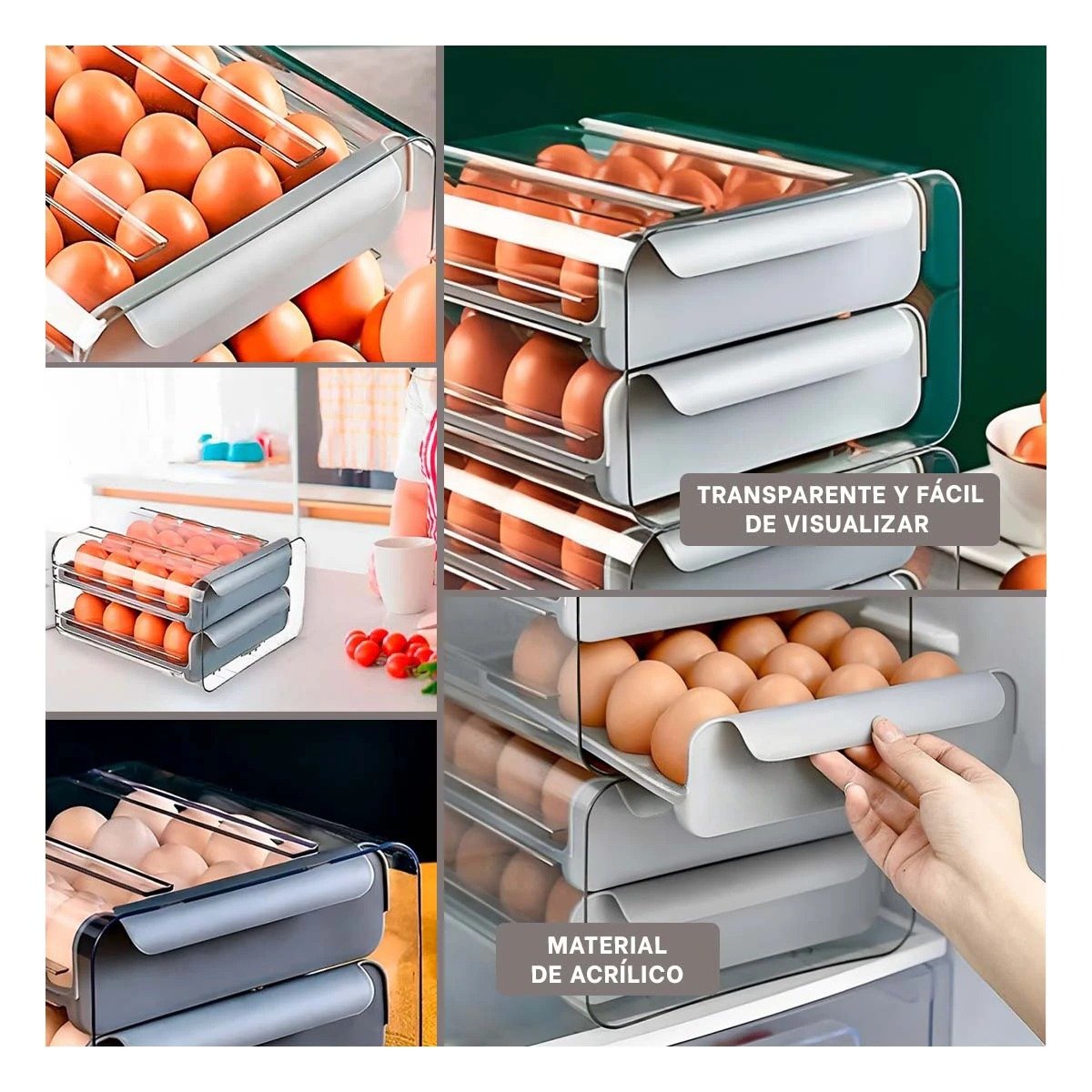 ENVASE RYBIU CO30437 PLATEADO FUNCIONAL HUEVO PLOMO + POST-IT ADHESIVOS - 5