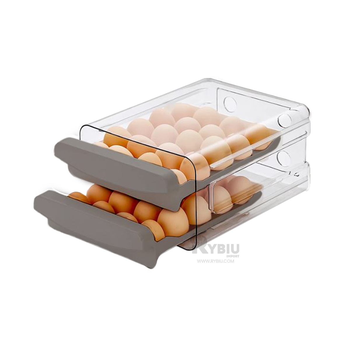REPISA RYBIU CO30437 PLATEADO ELEGANTE CON DIVISIONES PLOMO + GIFT STICKERS - 2