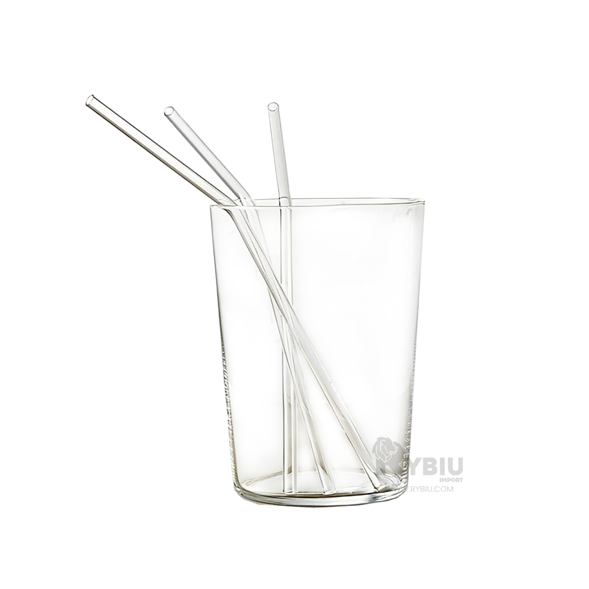 CAÑITA RYBIU 574 TRANSPARENTE SORBETE LAVABLE FUNCIONAL + PAPEL REGALO - 3