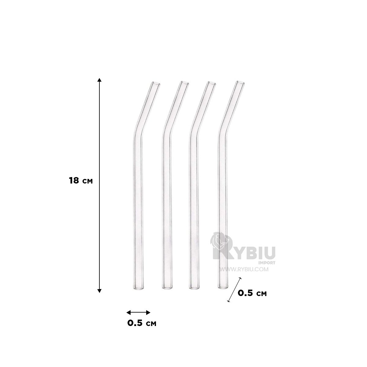CAÑITA RYBIU 574 TRANSPARENTE SORBETE LAVABLE FUNCIONAL + PAPEL REGALO - 5