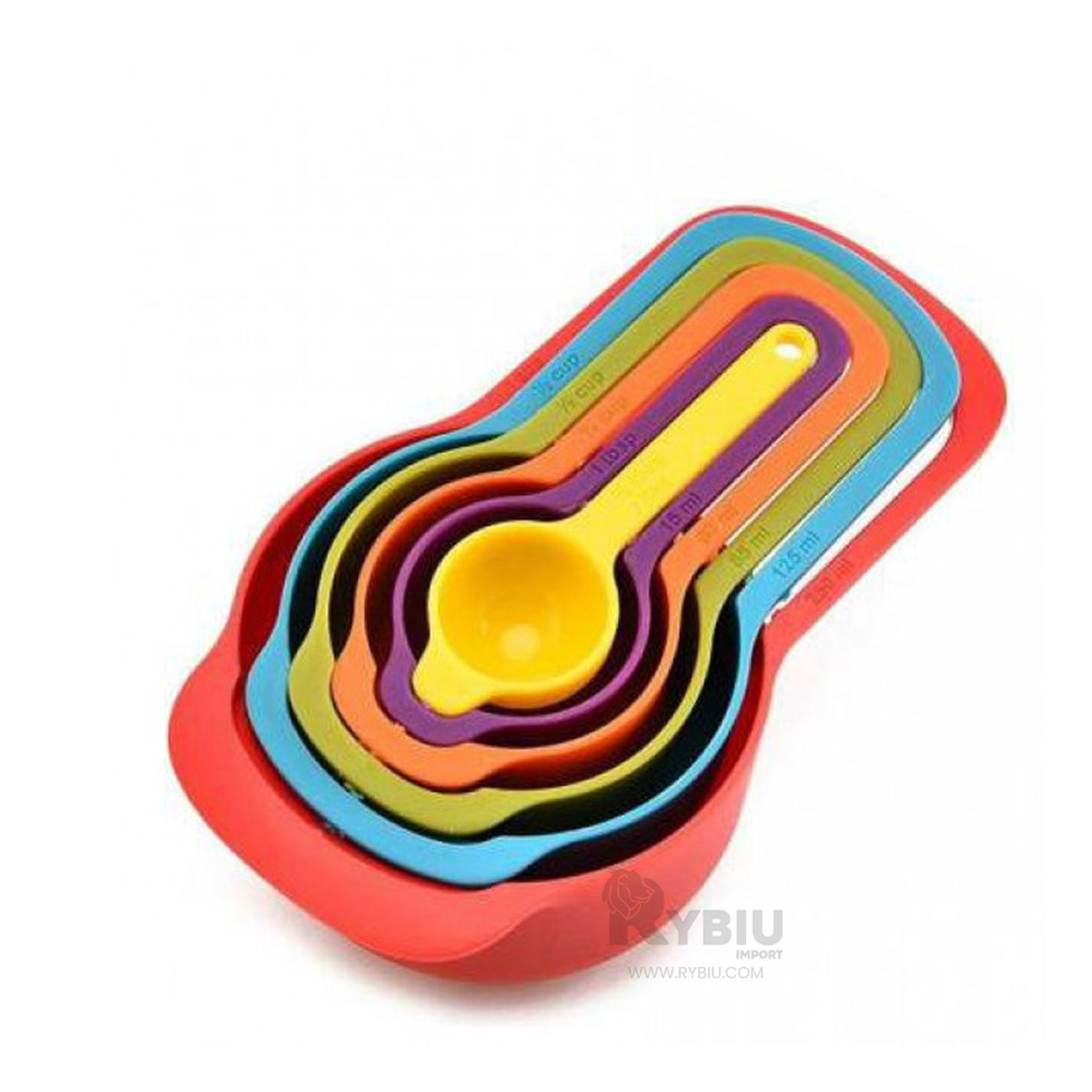 TAZA MEDIDORA RYBIU CO30170 MULTICOLOR KIT MEDIDORES + ENVOLTORIO REGALO - 1