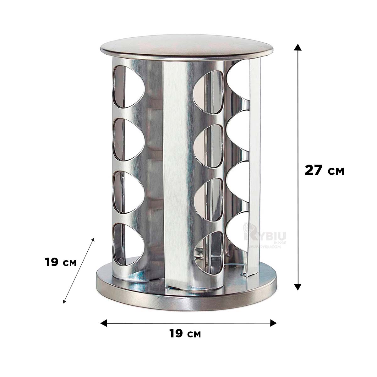 CONTENEDOR RYBIU CO30371 ORGANIZADOR ROTATIVO ESPECIAS CIRCULAR + GIFT MINIAGENDA - 5