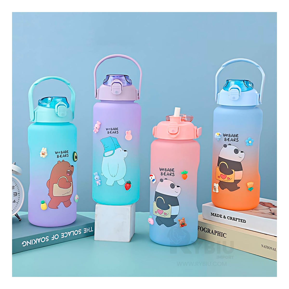 BOTELLA RYBIU CO30494 2L DINAMICA OSO MULTICOLOR + GIFT STICKERS - 3