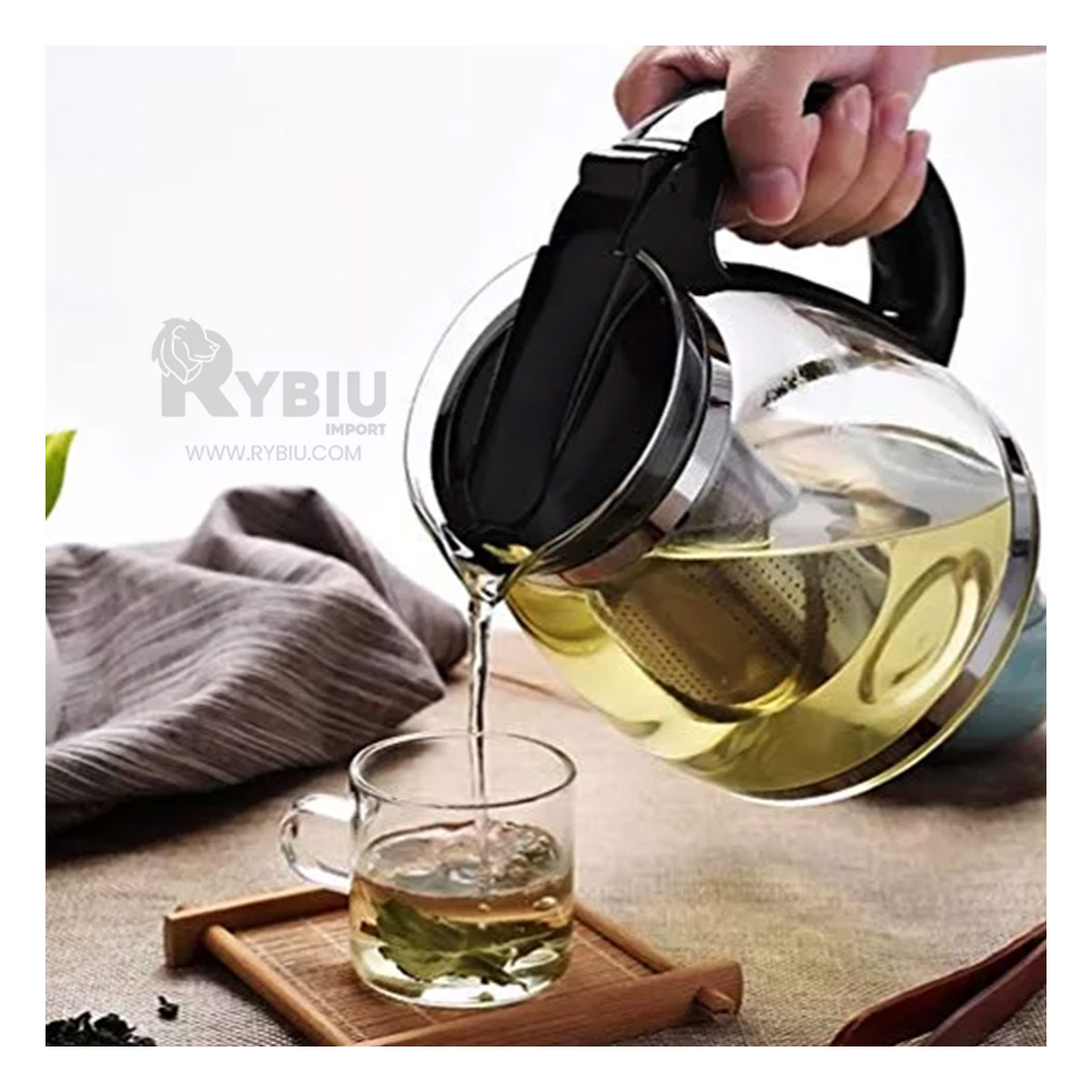 CALDERA RYBIU CO30490 NEGRO 2L ECONOMICA + ENVOLTORIO REGALO - 1