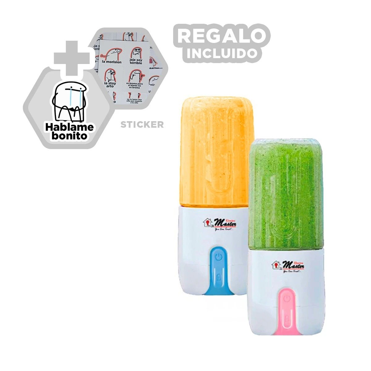 LICUADORA RYBIU CO29783 DISEÑO MODERNO EN TONO BLANCO + REGALO STICKERS - 1