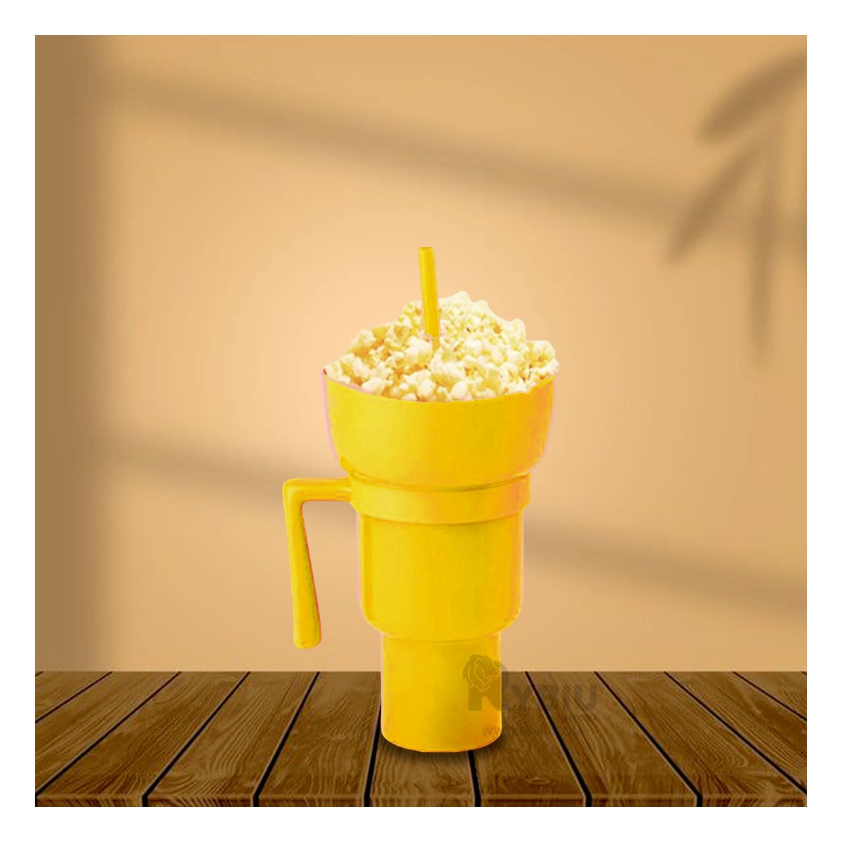 TAZA EXOTICA RYBIU CO29759 AMARILLO +REGALO LIGAS PARA PEINAR - 1