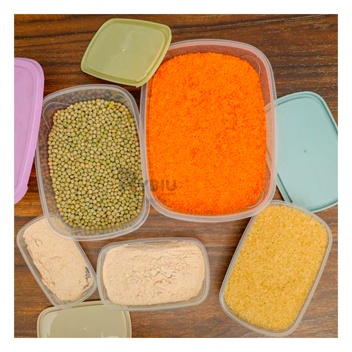 KIT DE POTES RYBIU CO30467 MULTICOLOR +ENVOLTORIO DE REGALO - 1