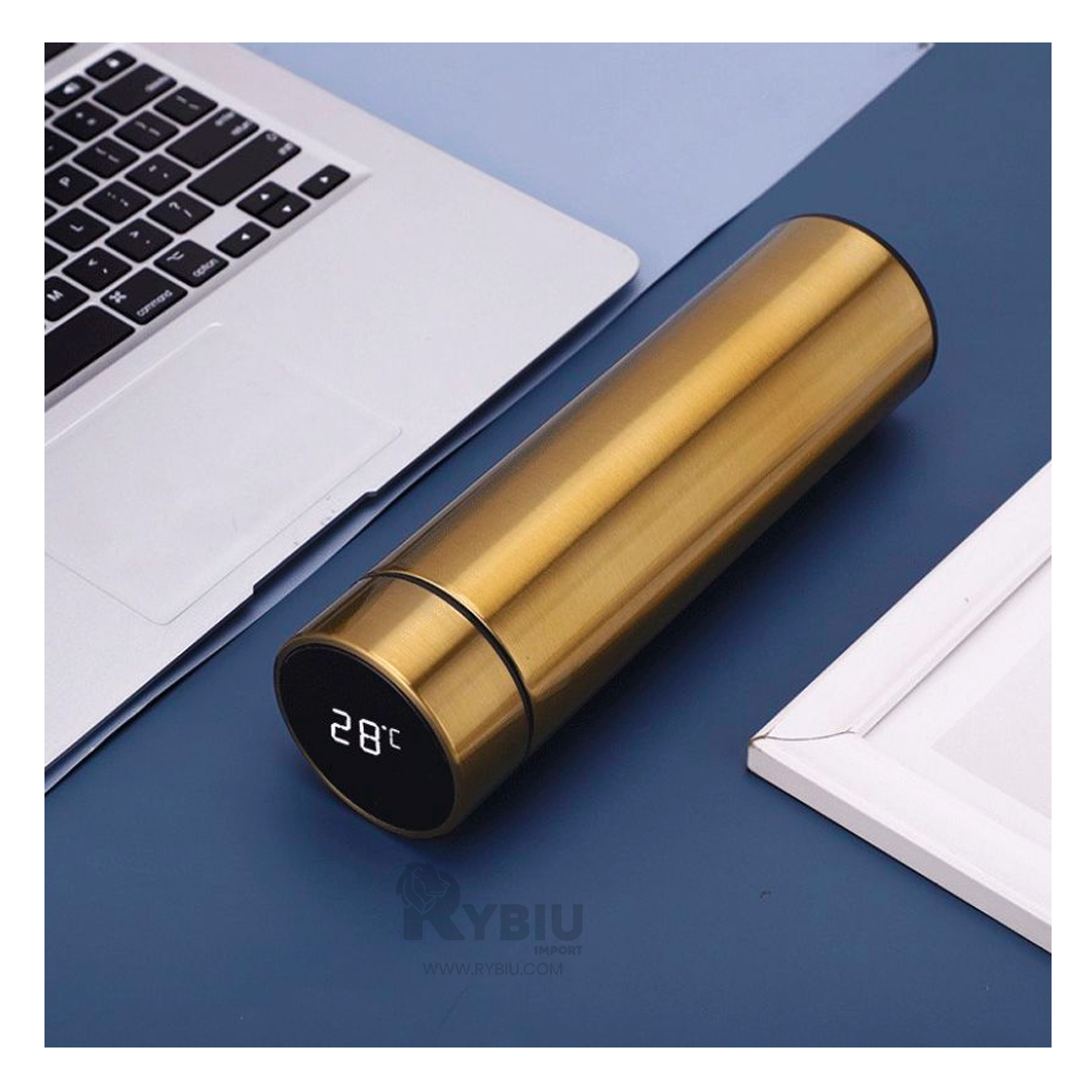 BOTELLA CON FILTRO PARA TE EN DORADO Y+ENVOLTORIO DE REGALO - 3