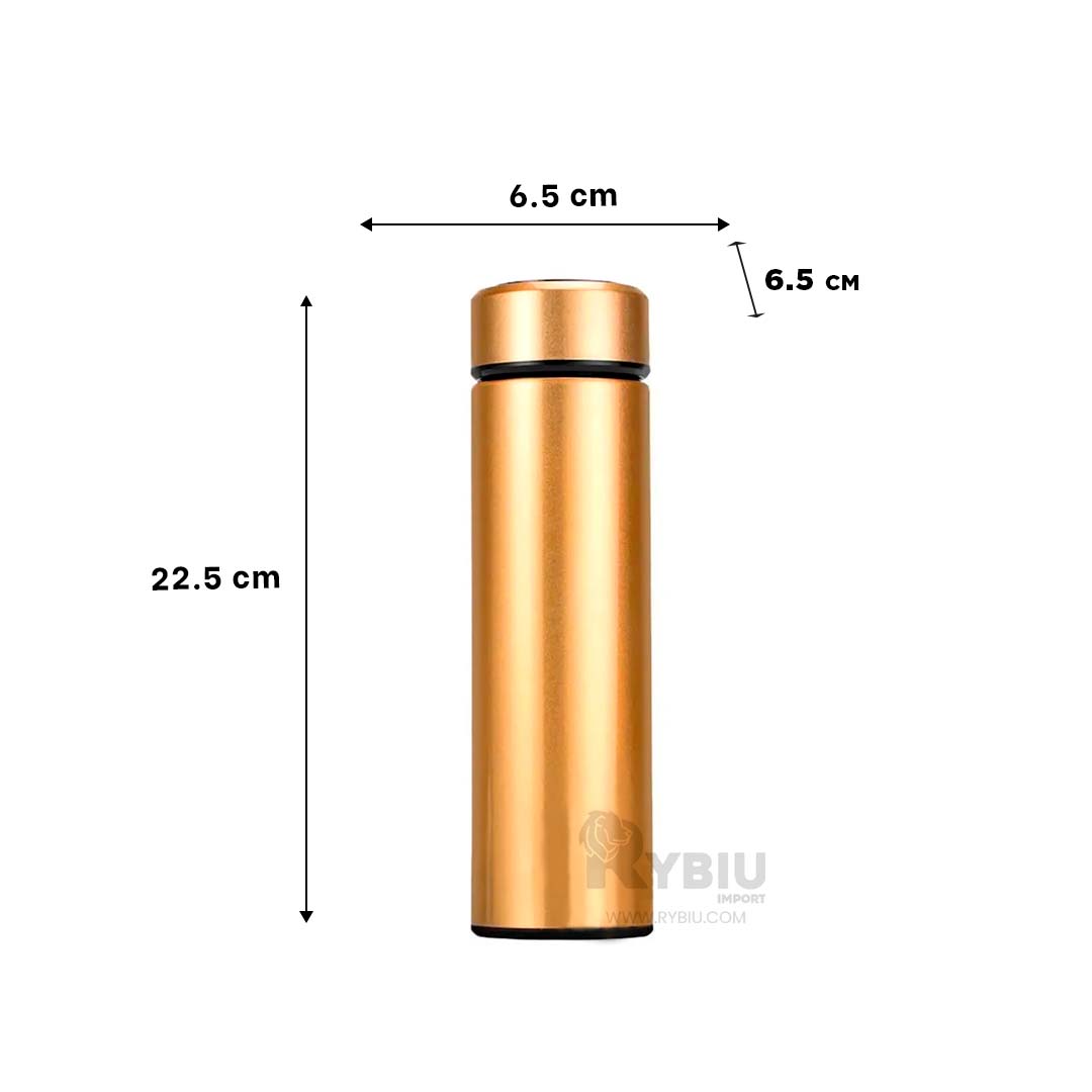 BOTELLA CON FILTRO PARA TE EN DORADO Y+ENVOLTORIO DE REGALO - 5