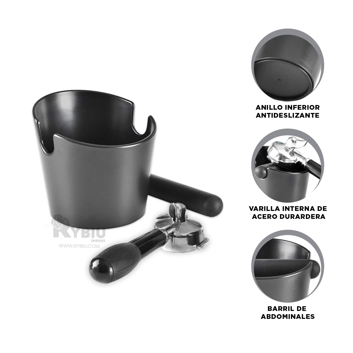 ENVASE RYBIU CO32437 PRACTICO CON VARILLA INTERNA EN NEGRO + GIFT STICKERS - 2