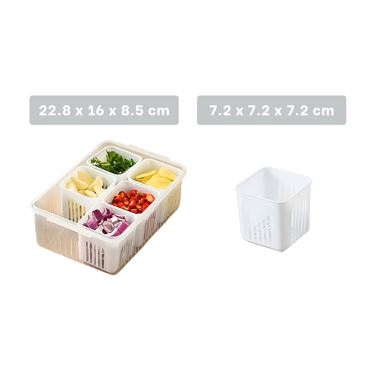 CONTENEDOR RYBIU CO32438 BLANCO COLADOR TRANSPORTABLE EFICIENTE + GIFT STICKERS - 5