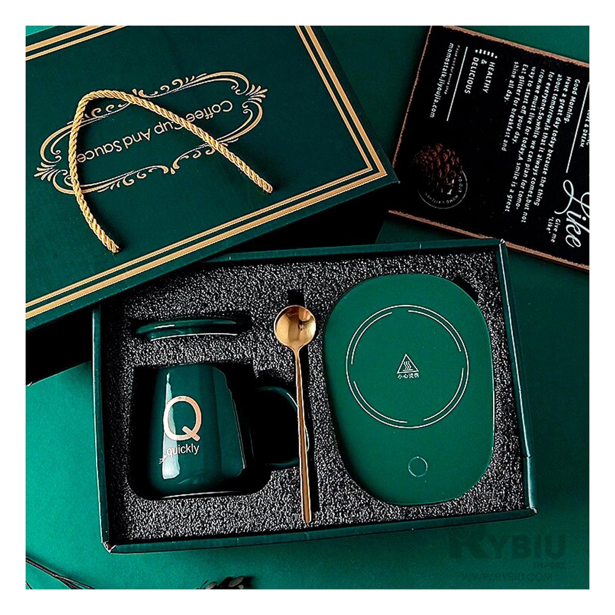 PACK RYBIU CO30462 FUNCIONAL DE CALEFACTOR COLOR VERDE+ GIFT MINIAGENDA - 2