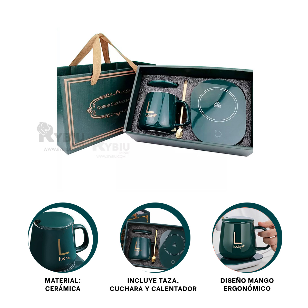 PACK RYBIU CO30462 FUNCIONAL DE CALEFACTOR COLOR VERDE+ GIFT MINIAGENDA - 4