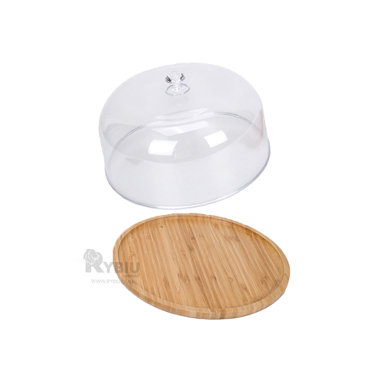 BASE RYBIU CO32298 TRANSPARENTE ALIMENTO 28CM + ENVOLTORIO REGALO - 1