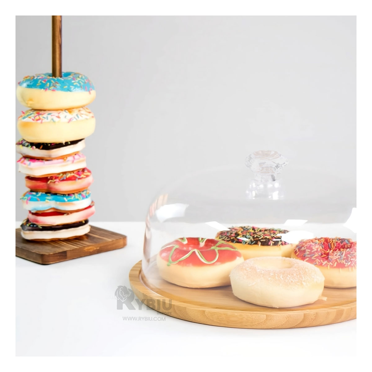 BASE RYBIU CO32299 TRANSPARENTE MANJARES DULCES 25CM + GIFT STICKERS - 3