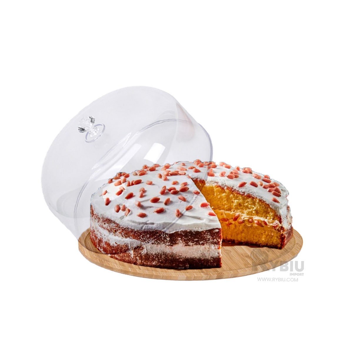 BANDEJA RYBIU CO32298 TRANSPARENTE MODERNA 28CM + BANDERITAS ADHESIVAS - 4