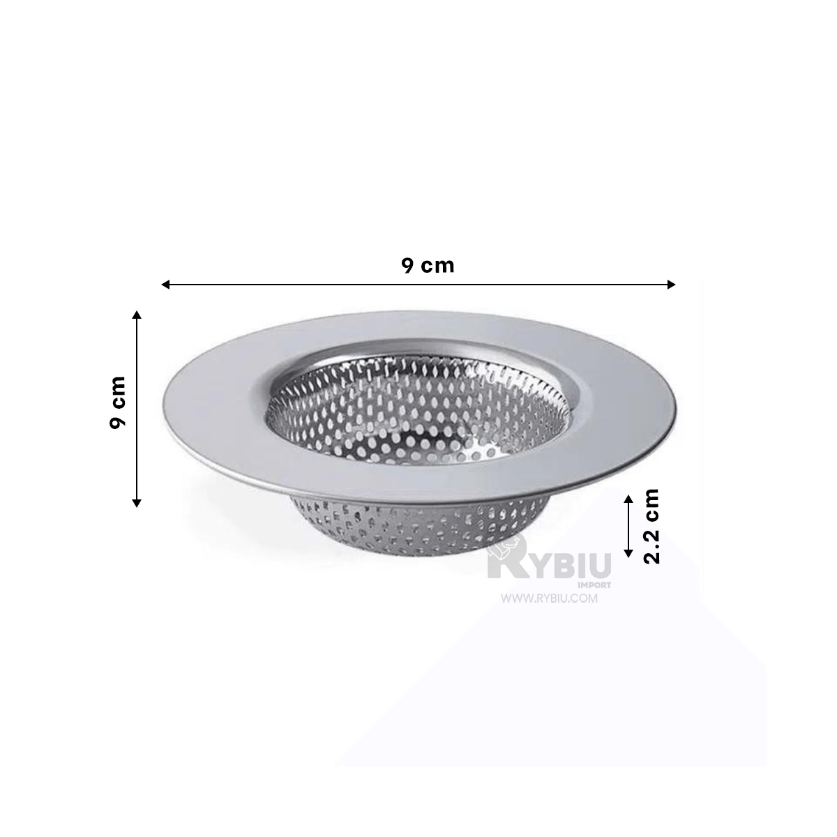 SEPARADOR RYBIU CO32270 PLATEADO FILTRADOR VERSATIL 9 CM + ENVOLTORIO REGALO - 5