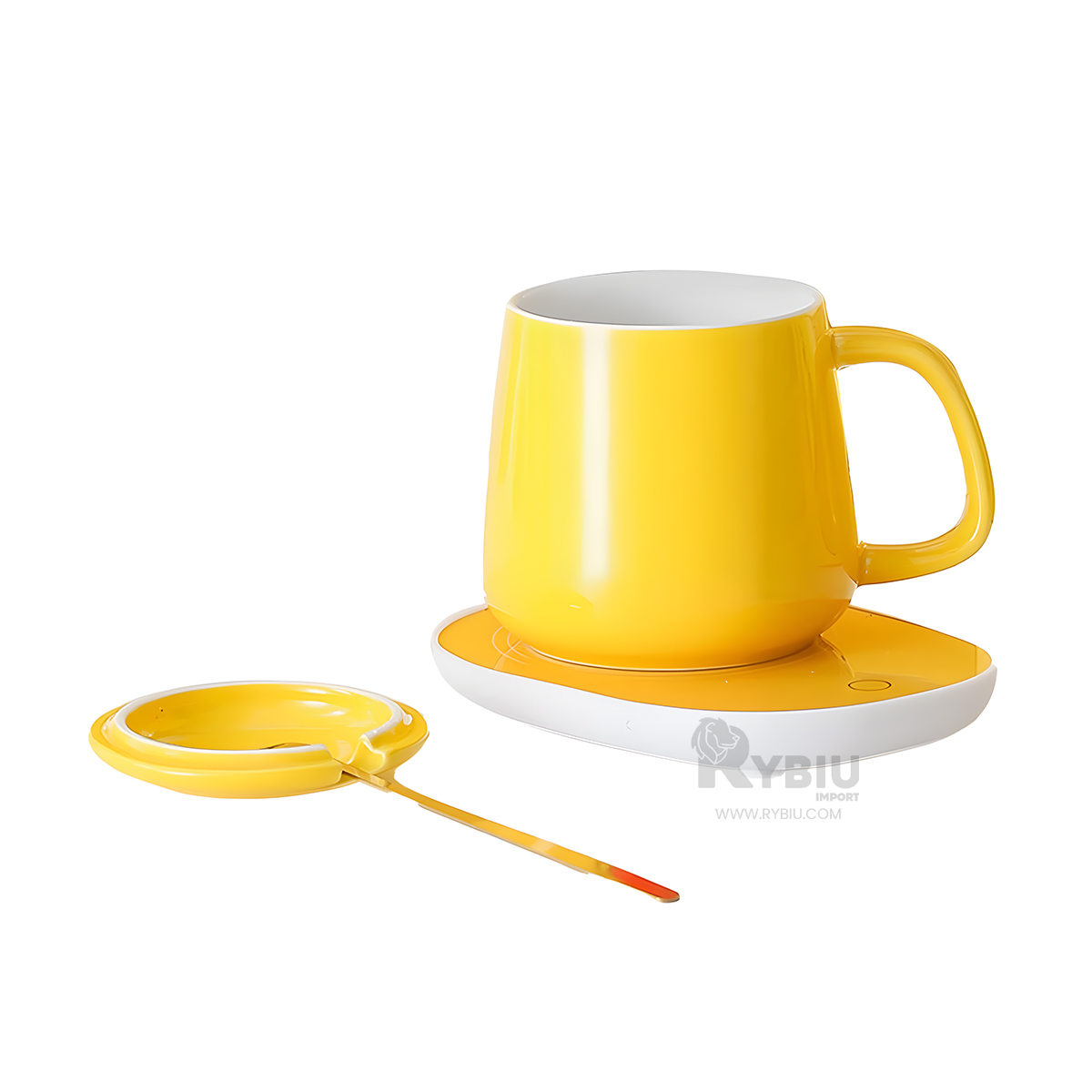 SET RYBIU CO32261 CERAMICADO EN TONO AMARILLO+ PAPEL DE REGALO - 4