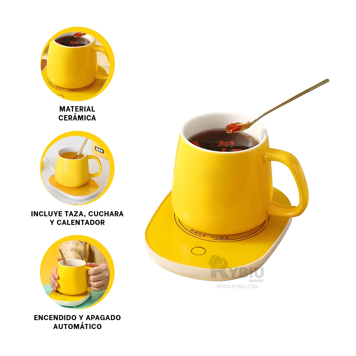 PACK RYBIU CO32261 PRACTICO CON TAPA COLOR AMARILLO+ BANDERITAS ADHESIVAS - 1