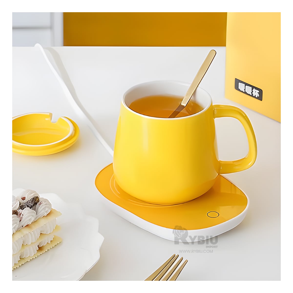 PACK RYBIU CO32261 PRACTICO CON TAPA COLOR AMARILLO+ BANDERITAS ADHESIVAS - 3