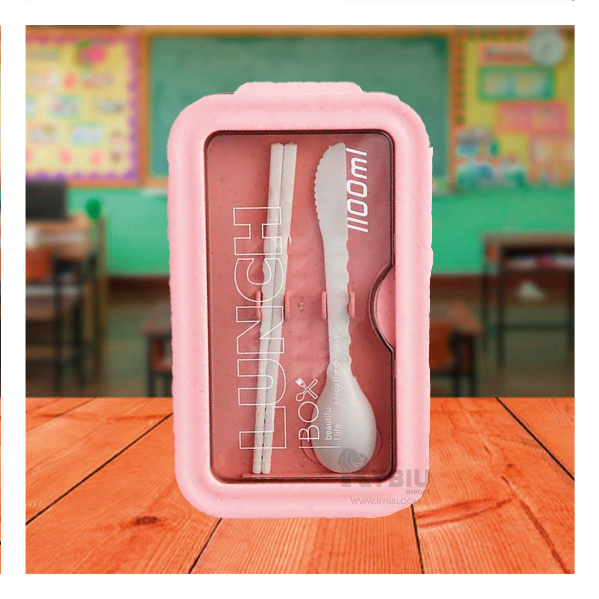 RECIPIENTE DINAMICO PARA COMIDA RYBIU CO29590 ROSADO +GIFT MINIAGENDA - 4