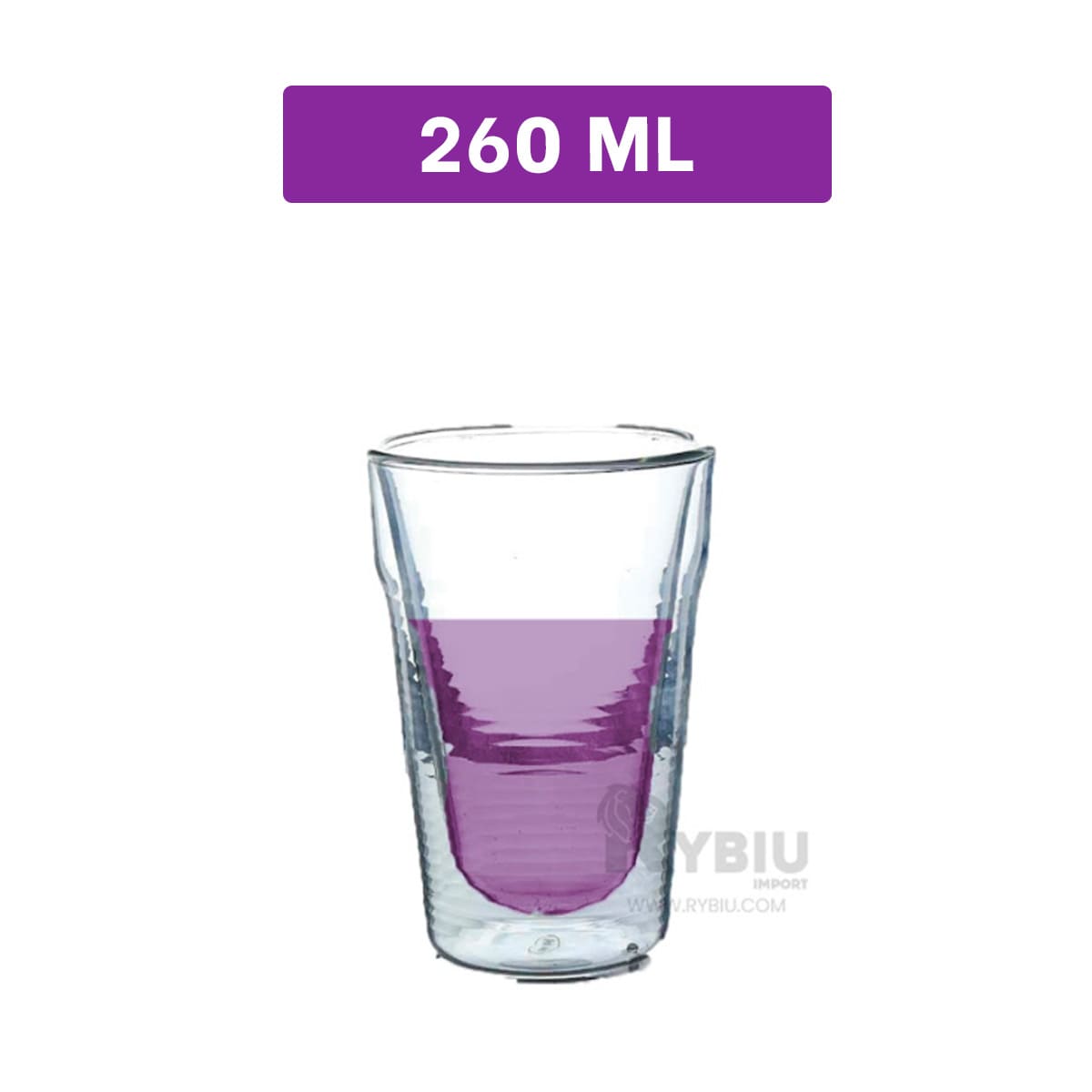 TAZA UTIL SIN ASA RYBIU TRANSPARENTE +BANDERITAS ADHESIVAS - 5