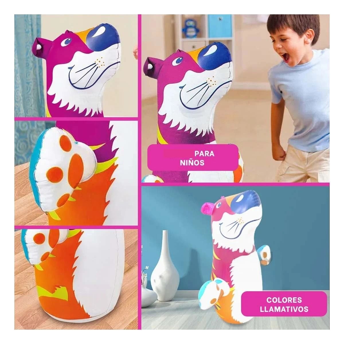 INFLABLE DE COLECCION ANIMALES PARA UN AMBIENTE DE JUNGLA EN CASA Y+POST IT - 1