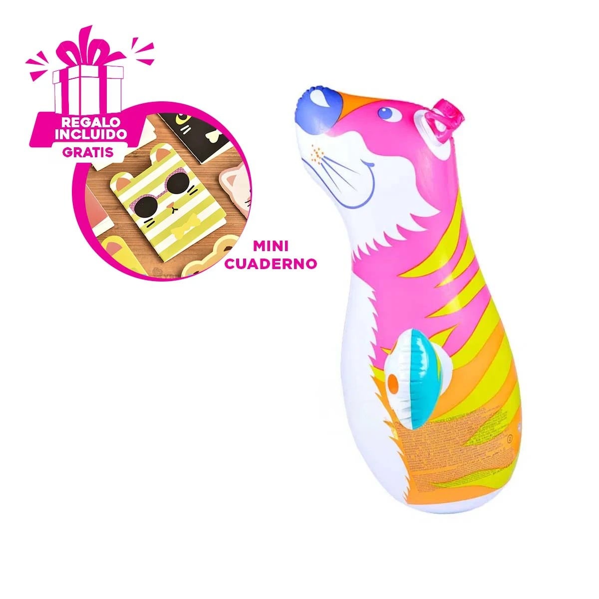INFLABLE ATRACTIVO CON DISEÑO DE TIGRE Y+GIFT MINIAGENDA - 1