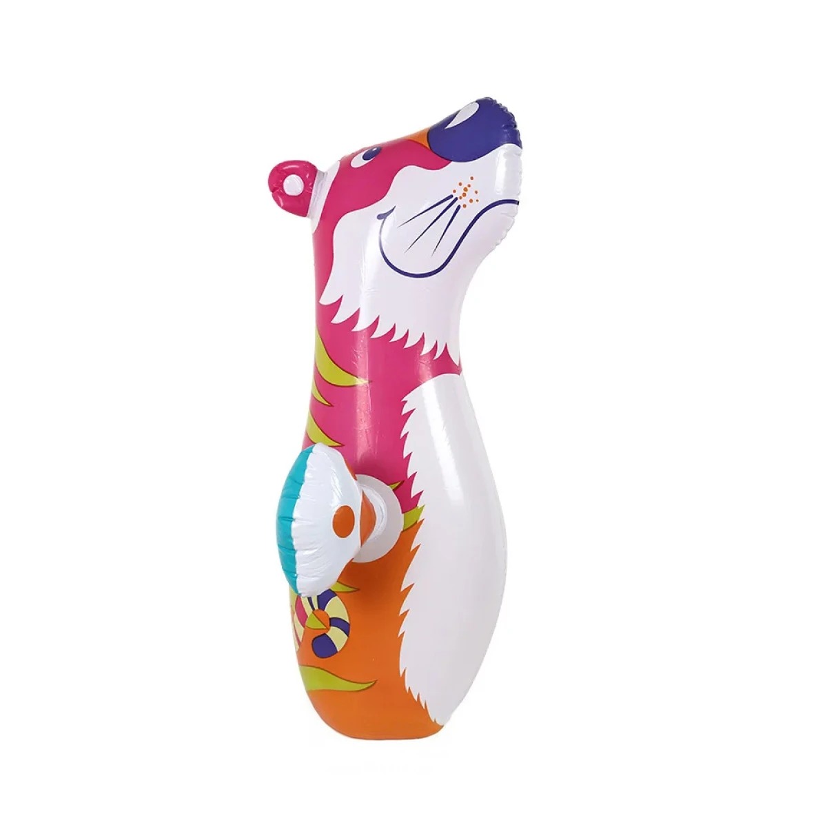 INFLABLE SEGURO Y JUGUETON DE DISEÑO TIGRE Y+REGALO STICKERS - 2