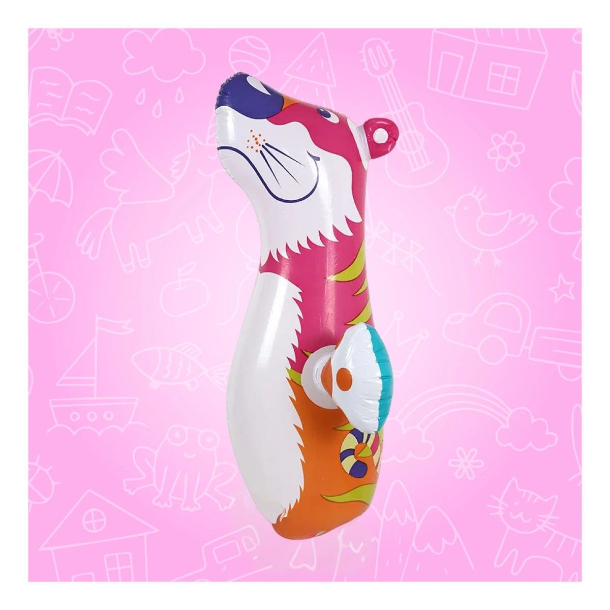 INFLABLE COMODO PARA NIÑOS DE DISEÑO TIGRE Y+REGALO AGENDITA - 1