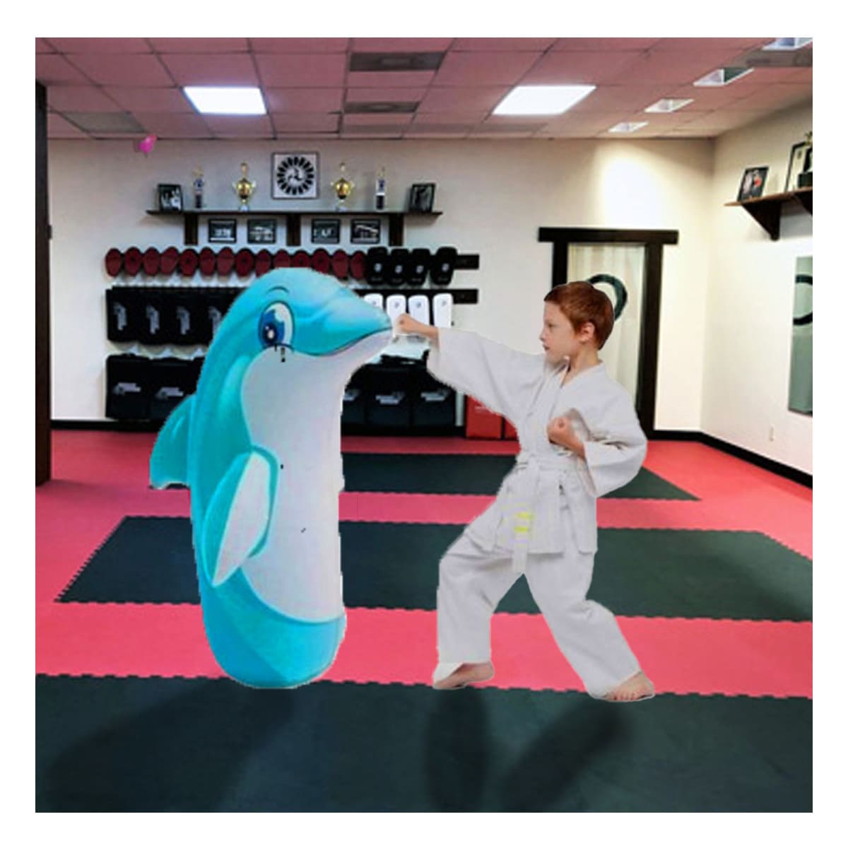 INFLABLE COMODO PARA NIÑOS DE FORMA DELFIN Y+REGALO AGENDITA - 1