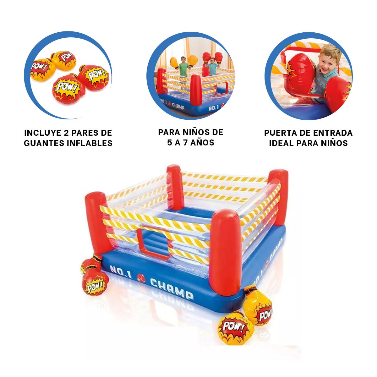 CORRAL ESPACIOSO PARA NIÑOS DE COLOR AZUL Y+GIFT MINIAGENDA - 3