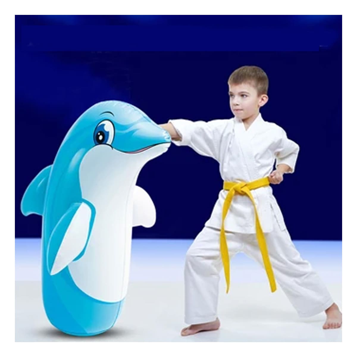 INFLABLE SEGURO PARA PATIO DE FORMA DELFIN Y+GIFT STICKERS - 1