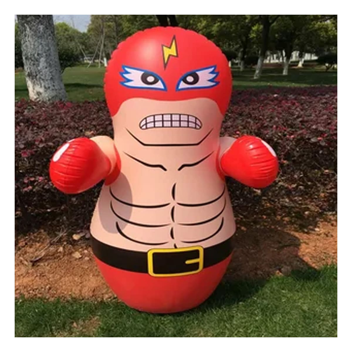 INFLABLE IMPACTANTE DE LUCHADOR EN ROJO Y+REGALO AGENDITA - 1