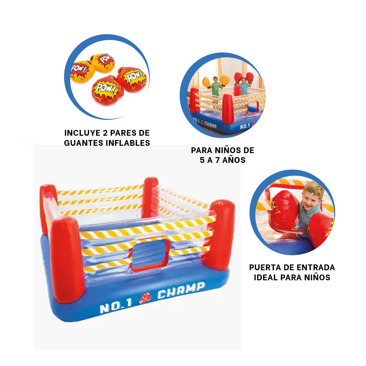 CORRAL RESISTENTE PARA SALTAR EN AZUL Y+REGALO AGENDITA - 4