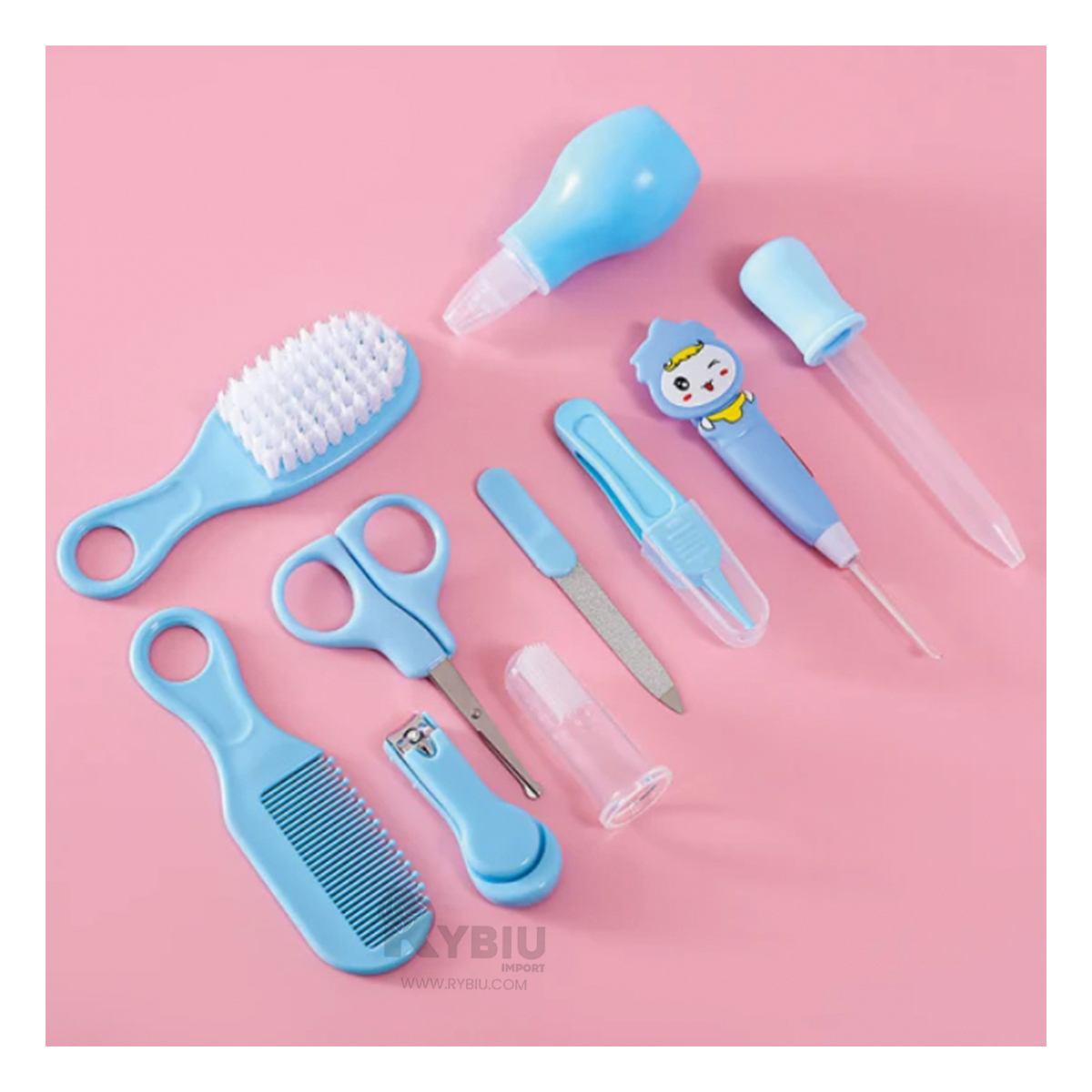 SET RYBIU COMPACTO BEBES AZUL + POST-IT ADHESIVOS - 2