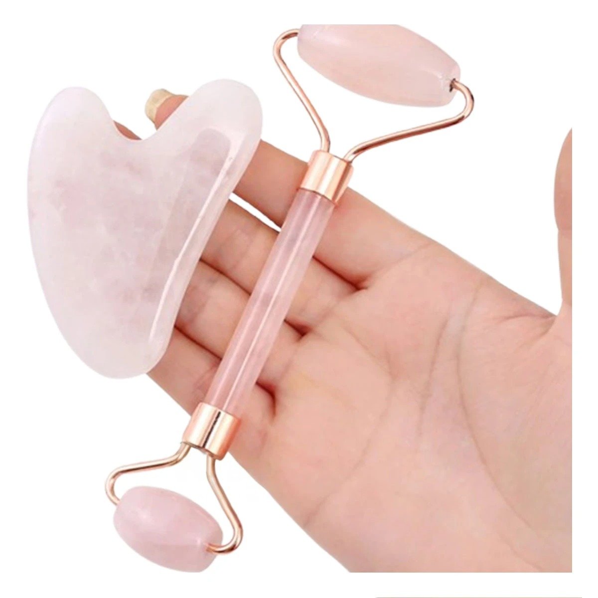 SET RYBIU VERSATIL FACIAL 2 EN ROSA MARMOLEADO +LIGAS DE REGALO - 3