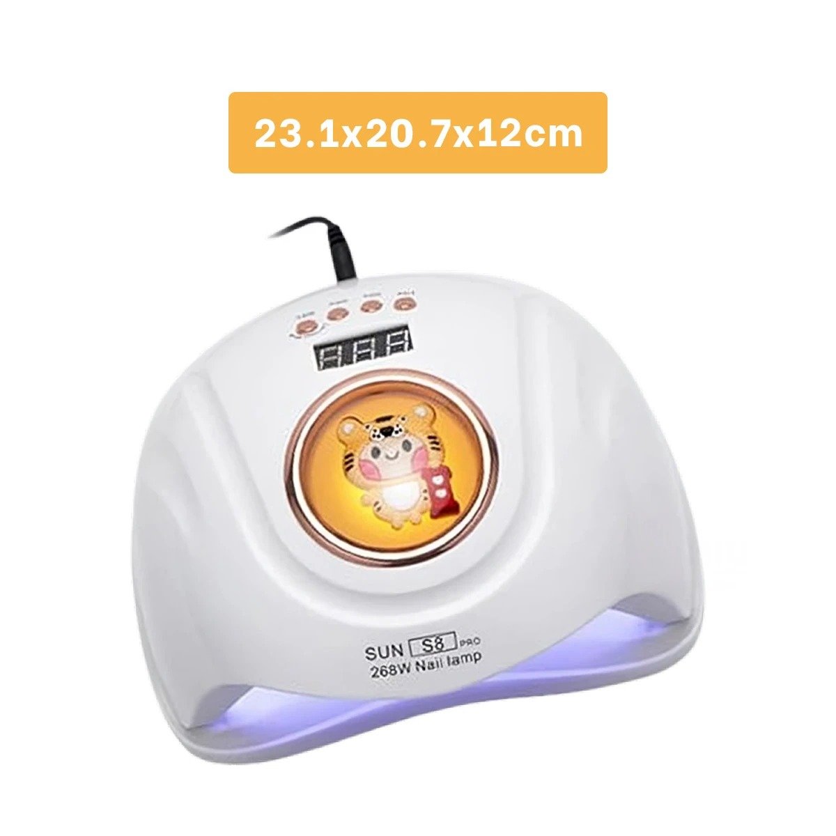 LUZ LED SUN S8 PRO 2 EN 1 BLANCO PARA SECADO RAPIDO DE UÑAS TIGRE Y+LIGAS REGALO - 4