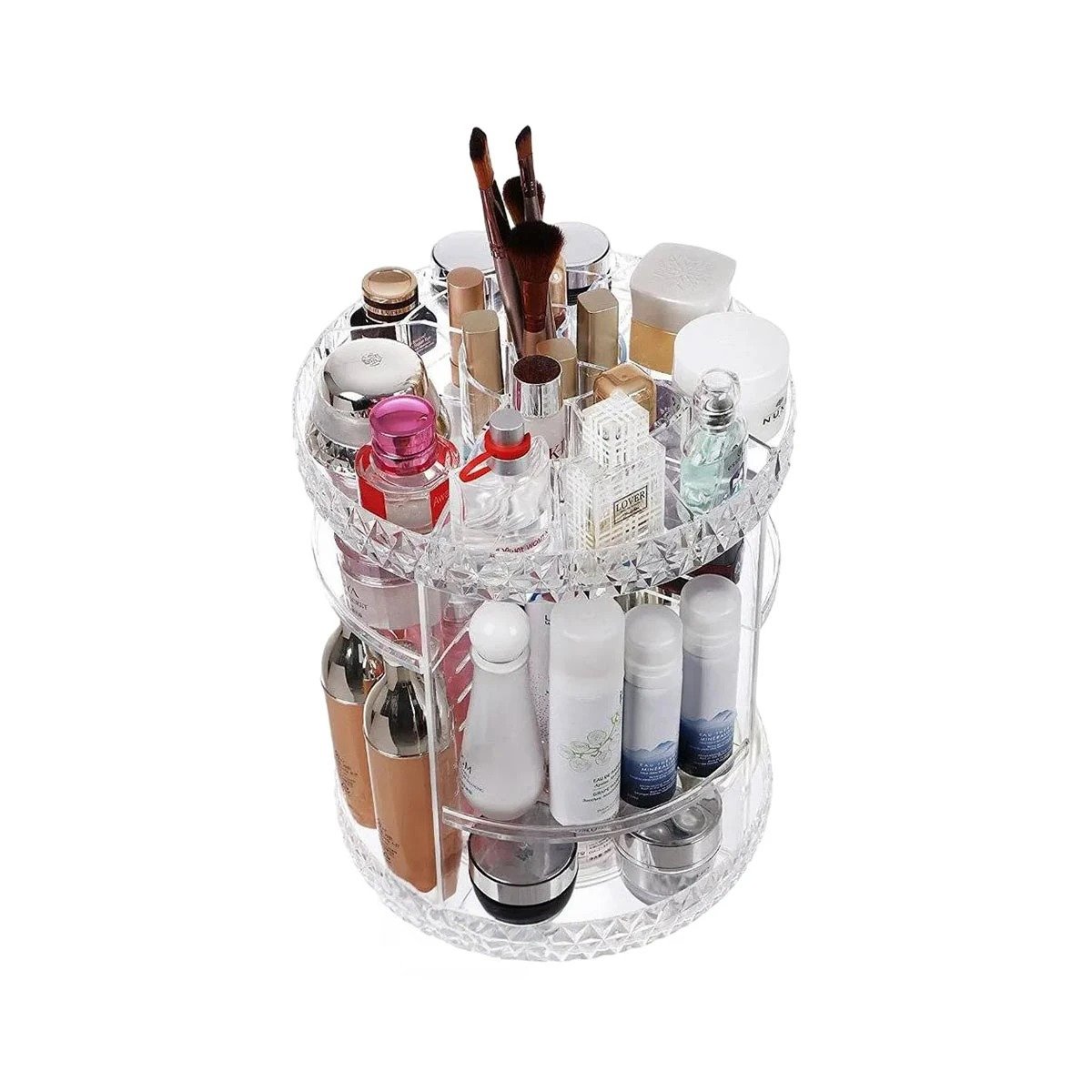 ORGANIZADOR RYBIU BE30156 TRANSPARENTE SOPORTE LABIALES MEDIANO 360° + LIGAS REGALO - 3
