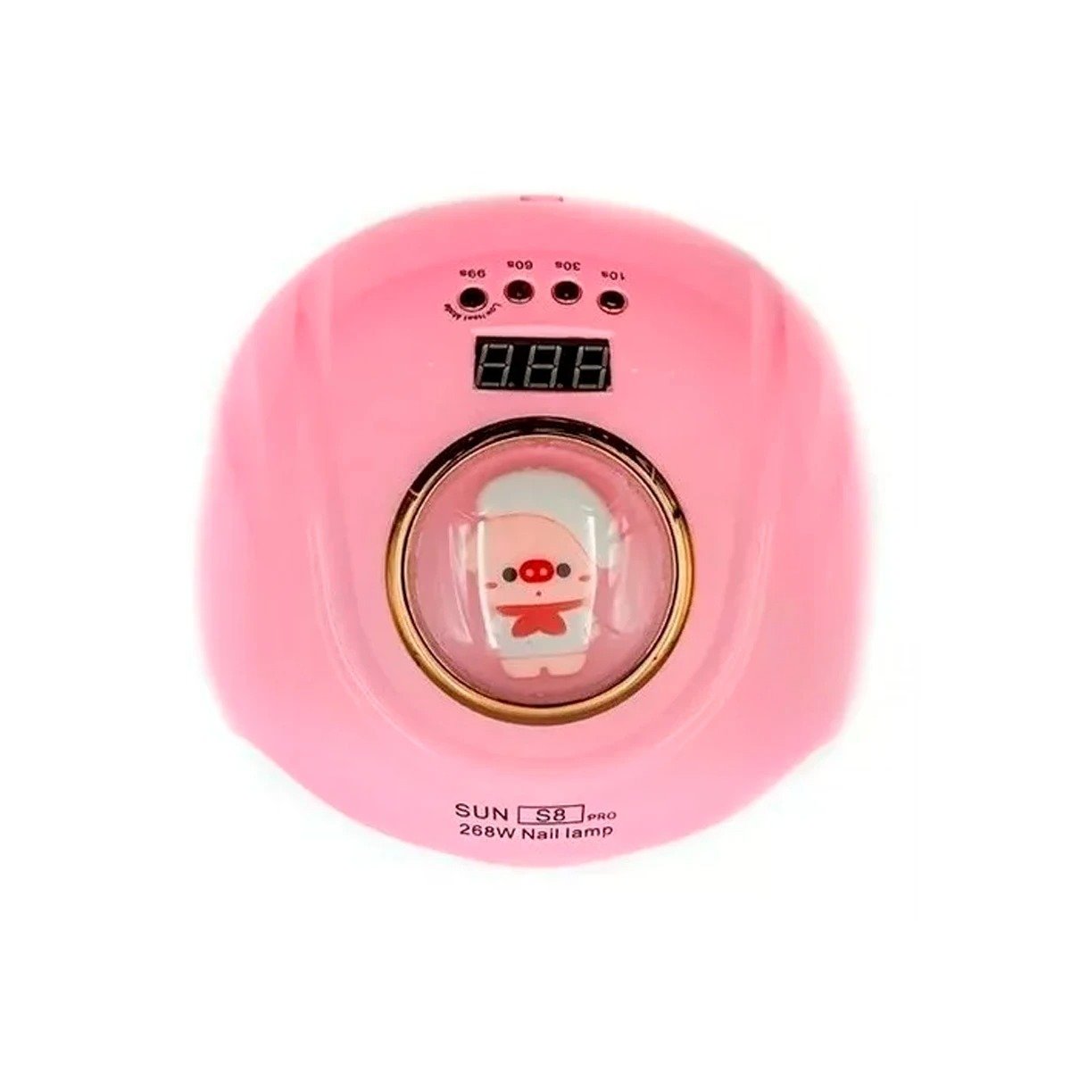 FAROL DE MANICURA RYBIU BE30157 FAROL PARA UÑAS SECAS CHANCHO ROSADO Y+LIGAS DE REGALO - 3