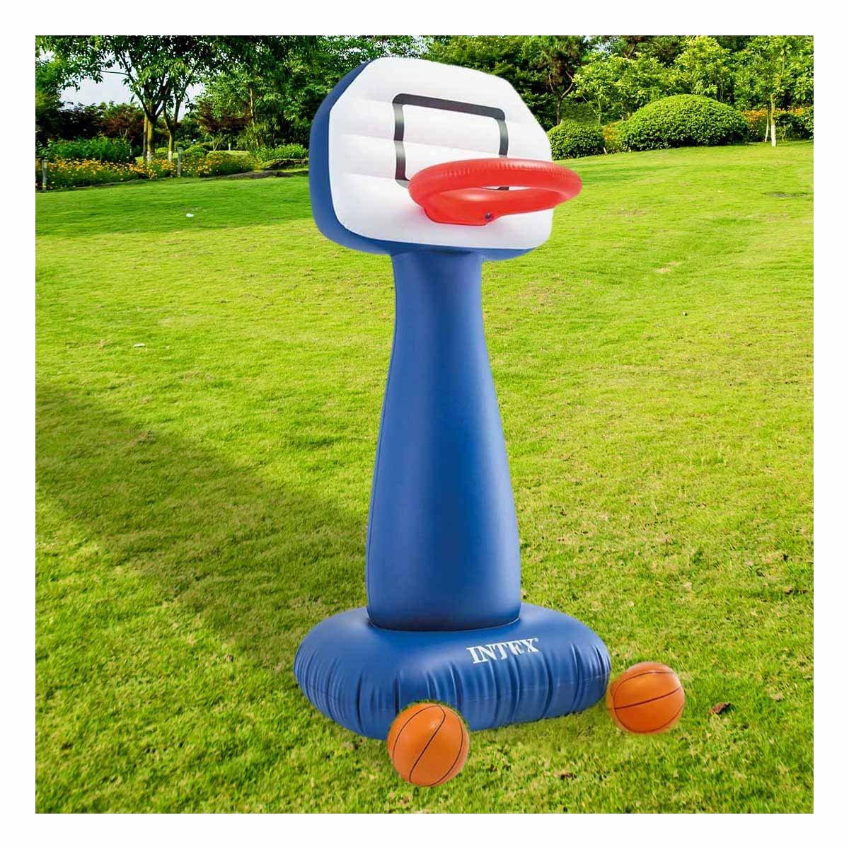 ARO BALONCESTO HINCHABLE PARA NINOS MULTIJUEGO PORTATIL PATIO DIVERTIDO Y+LIGAS REGALO - 2