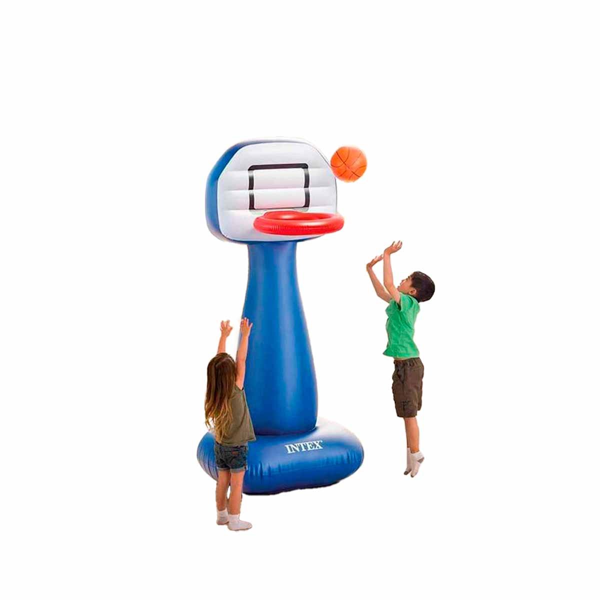 ARO BALONCESTO HINCHABLE PARA NINOS MULTIJUEGO PORTATIL PATIO DIVERTIDO Y+LIGAS REGALO - 3