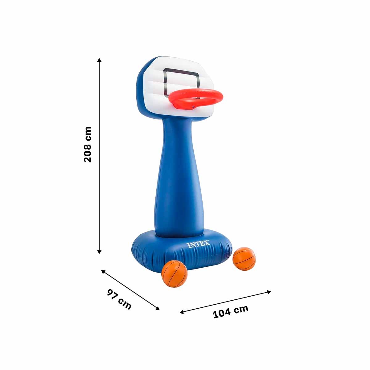 ARO BALONCESTO HINCHABLE PARA NINOS MULTIJUEGO PORTATIL PATIO DIVERTIDO Y+LIGAS REGALO - 4