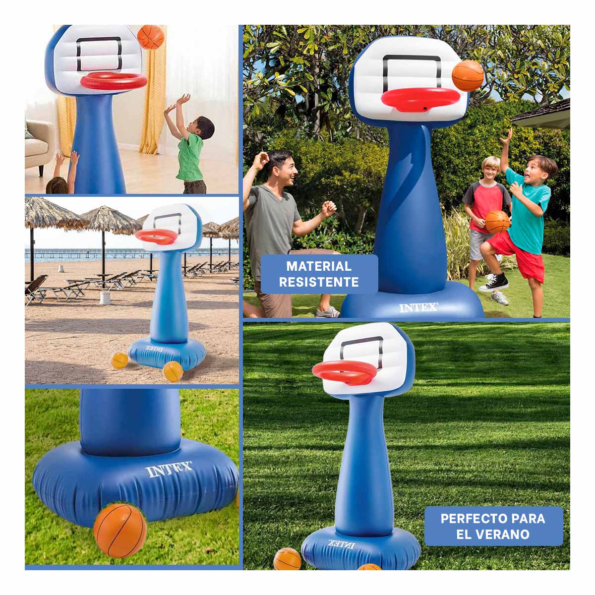 ARO EXPANDIBLE PORTATIL PARA PISCINA Y+BANDERITAS ADHESIVAS - 4