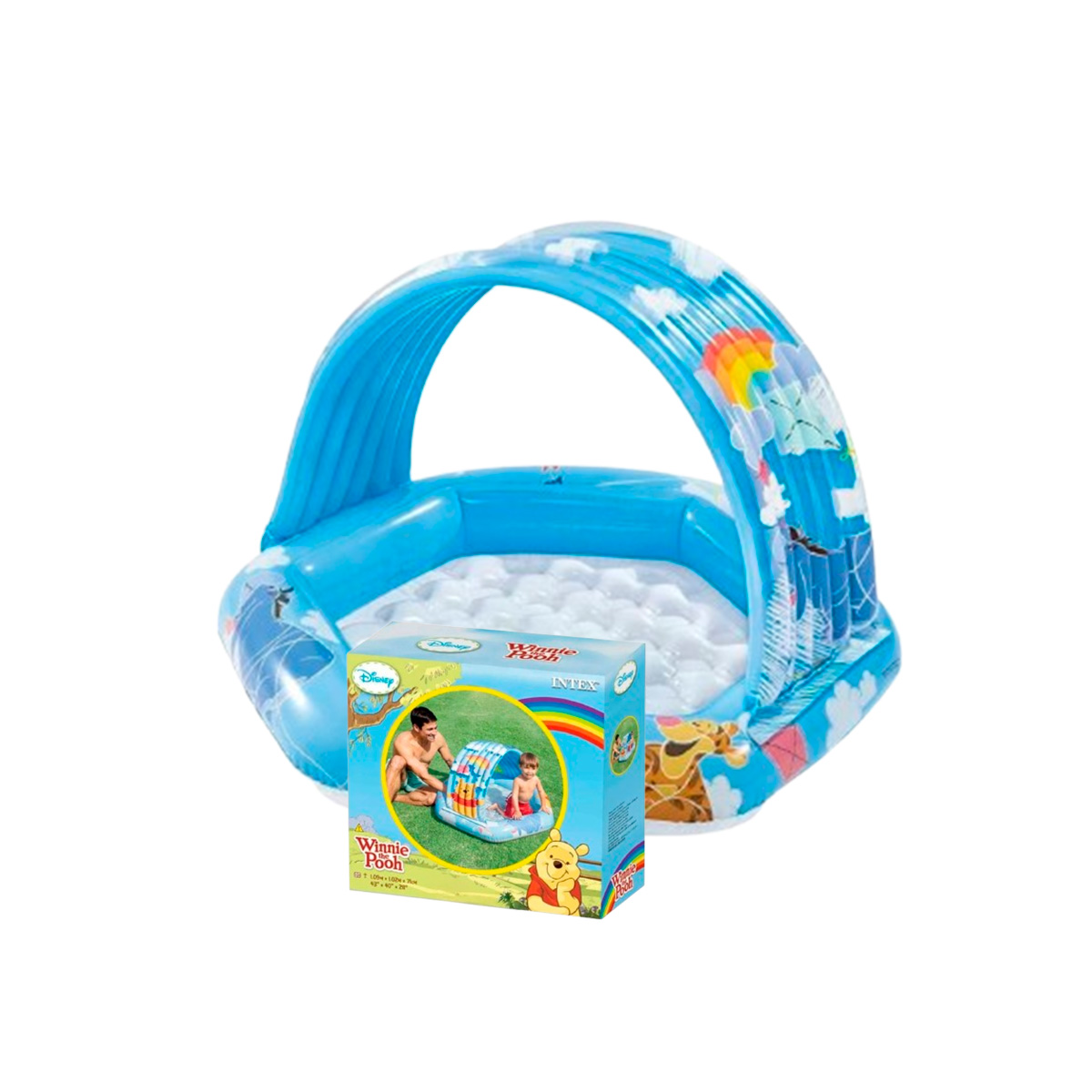 PISCINA DE FACIL ARMADO WINNIE POOH Y+PAPEL DE REGALO - 3